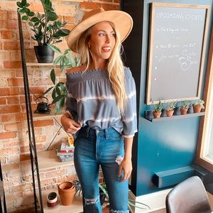 SALE❗️Jamie Off the Shoulder Top Grey